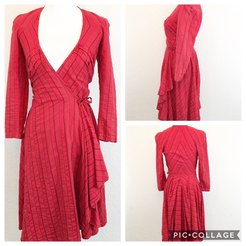 Vivienne Westwood | Anglomania Red Wrap Dress - Picture 1 of 8